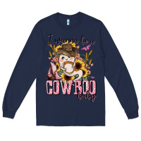 Navy i wanna be a cowboo baby halloween Long Sleeve Tee - AdoDesignShop