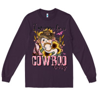 Plum i wanna be a cowboo baby halloween Long Sleeve Tee - AdoDesignShop