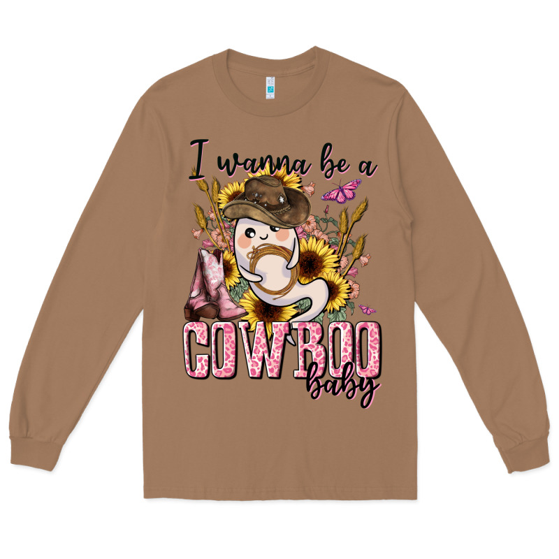 I Wanna Be A Cowboo Baby Halloween Long Sleeve Tee by AdoDesignShop | Teevron