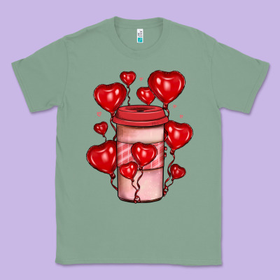 Valentines Day Coffee Classic Tee Designed By Jahusdesignshop