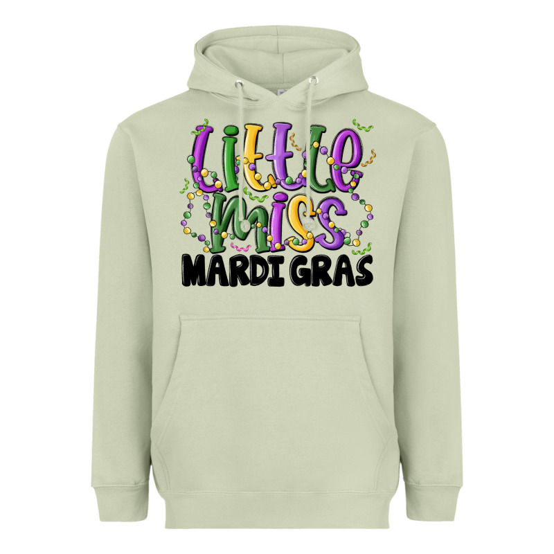 Little Miss Mardi Gras Heavyweight Hoodie by MaliasSmallBusiness | Teevron