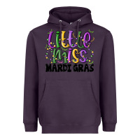 Plum little miss mardi gras Heavyweight Hoodie - MaliasSmallBusiness