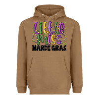Toasted Coconut little miss mardi gras Heavyweight Hoodie - MaliasSmallBusiness