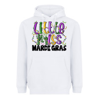 White little miss mardi gras Heavyweight Hoodie - MaliasSmallBusiness