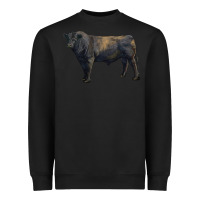 Black black angus bull Heavyweight Sweatshirt - RanaPortraitStore
