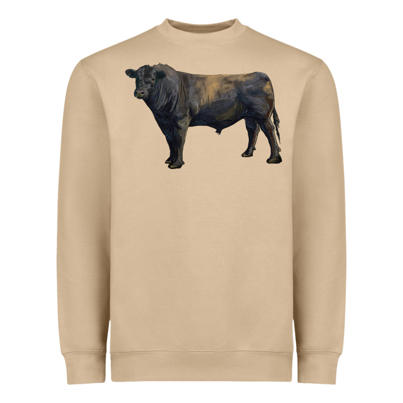Black Angus Bull Heavyweight Sweatshirt by RanaPortraitStore | Teevron