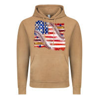 Vintage Camel baseball american flag Vintage Hoodie - texasbilliewilder