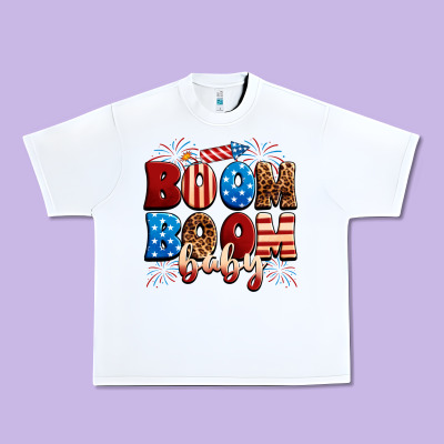 Boom Boom Baby Urban Heavy Tee Designed By Neo Western