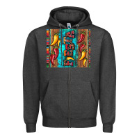 Charcoal Heather fiesta with pepper Zipper Hoodie - Artiststas