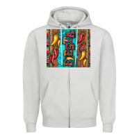 Dove Grey fiesta with pepper Zipper Hoodie - Artiststas
