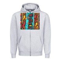 Heather Grey fiesta with pepper Zipper Hoodie - Artiststas