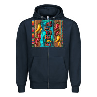 Navy fiesta with pepper Zipper Hoodie - Artiststas