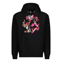 Black valentine's day cow patches Premium Hoodie - AdoDesignShop