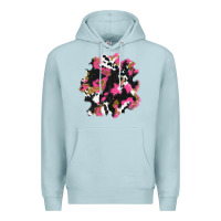 Blue Mist valentine's day cow patches Premium Hoodie - AdoDesignShop
