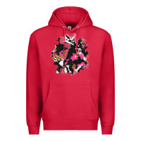 Cardinal valentine's day cow patches Premium Hoodie - AdoDesignShop
