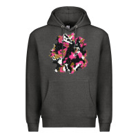 Charcoal Heather valentine's day cow patches Premium Hoodie - AdoDesignShop