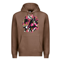 Chestnut valentine's day cow patches Premium Hoodie - AdoDesignShop