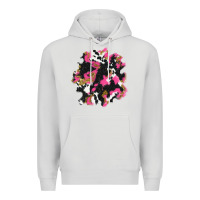Dove Grey valentine's day cow patches Premium Hoodie - AdoDesignShop