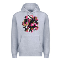 Heather Grey valentine's day cow patches Premium Hoodie - AdoDesignShop
