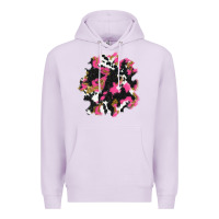 Lilac valentine's day cow patches Premium Hoodie - AdoDesignShop