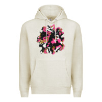Oatmeal Heather valentine's day cow patches Premium Hoodie - AdoDesignShop