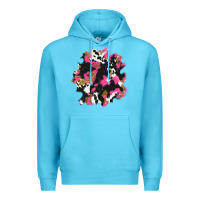 Ocean Blue valentine's day cow patches Premium Hoodie - AdoDesignShop