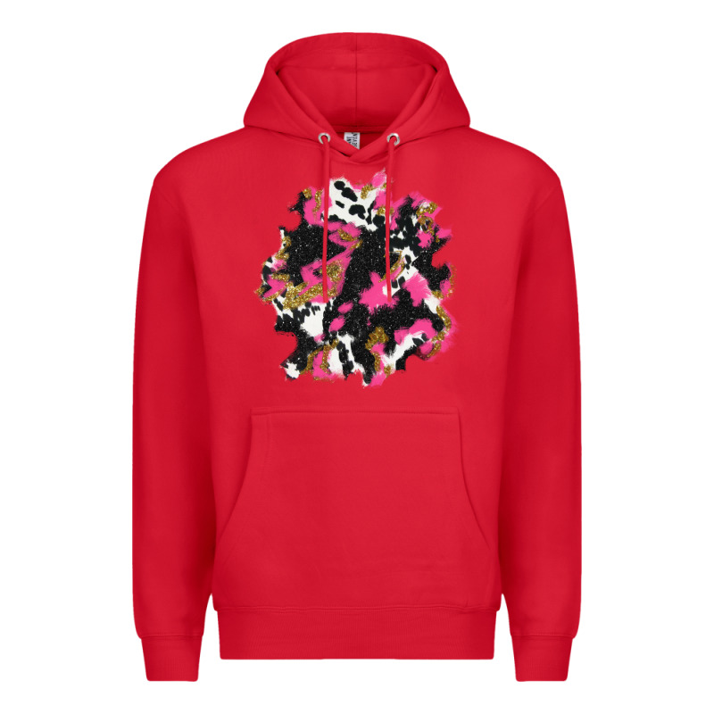 Valentine's Day Cow Patches Premium Hoodie by AdoDesignShop | Teevron