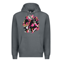 Rock valentine's day cow patches Premium Hoodie - AdoDesignShop