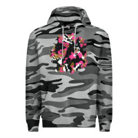 Slate Camo valentine's day cow patches Premium Hoodie - AdoDesignShop