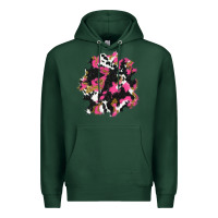 Sports Green valentine's day cow patches Premium Hoodie - AdoDesignShop
