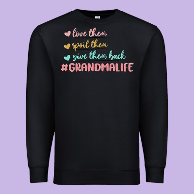 Grandma Life Premium Sweatshirt Designed By Maliassmallbusiness