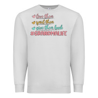 Dove Grey grandma life Premium Sweatshirt - MaliasSmallBusiness