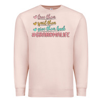 Pale Pink grandma life Premium Sweatshirt - MaliasSmallBusiness