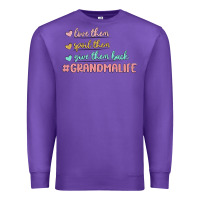 Purple grandma life Premium Sweatshirt - MaliasSmallBusiness