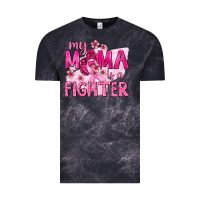 Cloud Black My Mama Is a Fighter with Ribbon Vintage Tee - texasbilliewilder