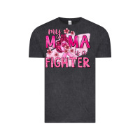Vintage Black My Mama Is a Fighter with Ribbon Vintage Tee - texasbilliewilder