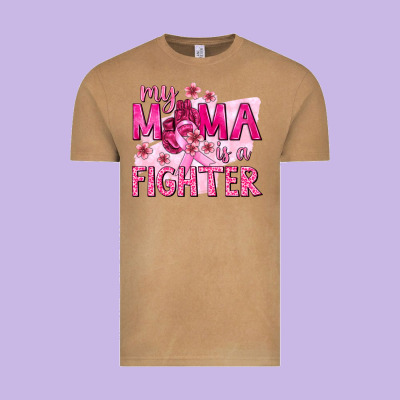 My Mama Is A Fighter With Ribbon Vintage Tee Designed By Texasbilliewilder