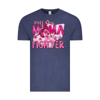 Vintage Denim My Mama Is a Fighter with Ribbon Vintage Tee - texasbilliewilder