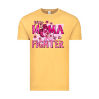 Vintage Mustard My Mama Is a Fighter with Ribbon Vintage Tee - texasbilliewilder
