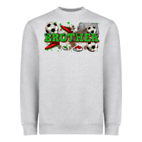 Heather Grey brother soccer Heavyweight Sweatshirt - Zillion Design Studio