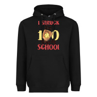 Black i struck out 100 days of school Heavyweight Hoodie - MaliasSmallBusiness