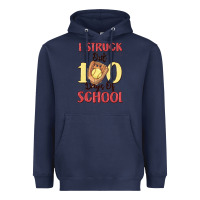 Navy i struck out 100 days of school Heavyweight Hoodie - MaliasSmallBusiness