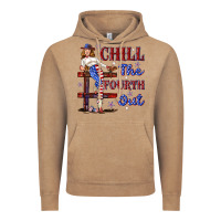 Vintage Coffee chill the fourth out 4th july Vintage Hoodie - texasbilliewilder
