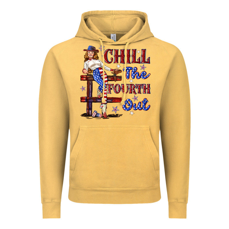 Chill The Fourth Out 4th July Vintage Hoodie by texasbilliewilder | Teevron