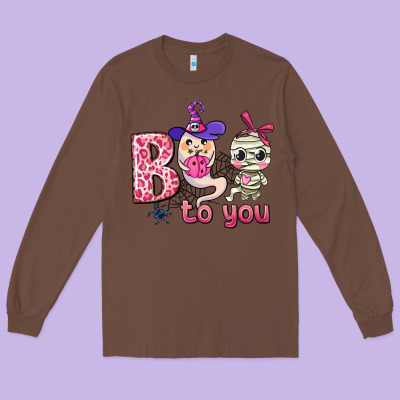 Boo To You Long Sleeve Tee Designed By Adodesignshop