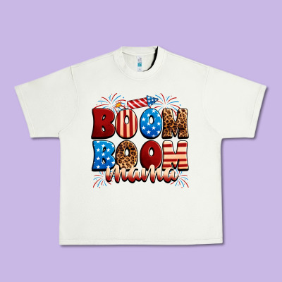 Boom Boom Mama Urban Heavy Tee Designed By Neo Western