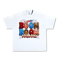 White Boom boom mama Urban Heavy Tee - Neo Western