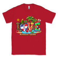 Red love dominican republic Classic Tee - AdoDesignShop