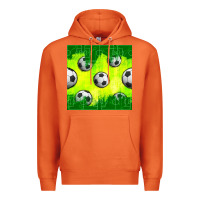 Carrot soccer balls with field  and tactics seamless pattern Premium Hoodie - BundleAndBundleShop
