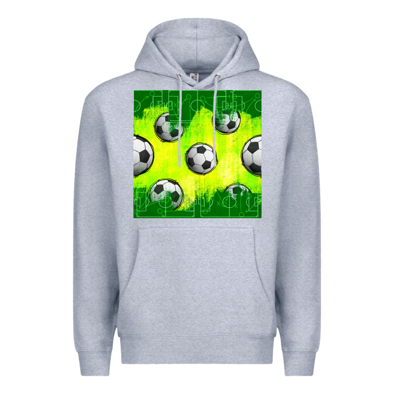 Soccer Balls With Field  And Tactics Seamless Pattern Premium Hoodie by BundleAndBundleShop | Teevron